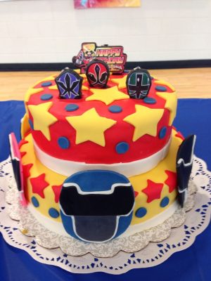bolo de aniversário Power Rangers